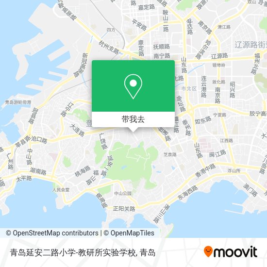 青岛延安二路小学-教研所实验学校地图