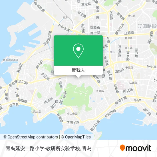 青岛延安二路小学-教研所实验学校地图