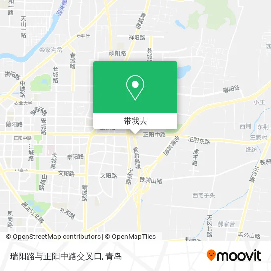 瑞阳路与正阳中路交叉口地图