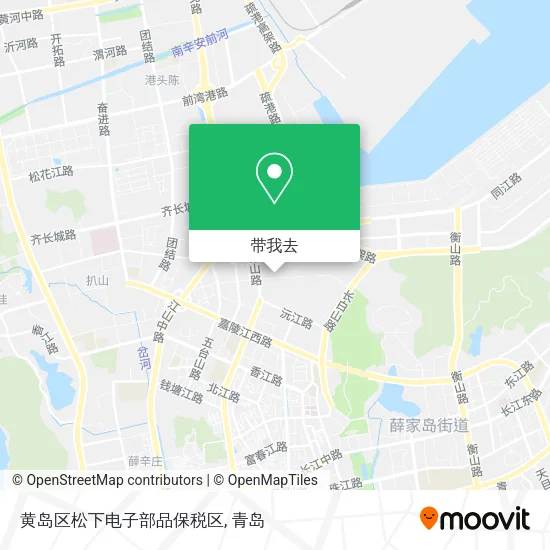 黄岛区松下电子部品保税区地图