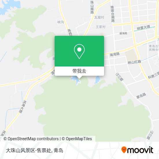 大珠山风景区-售票处地图