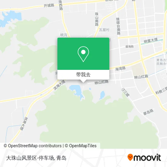 大珠山风景区-停车场地图