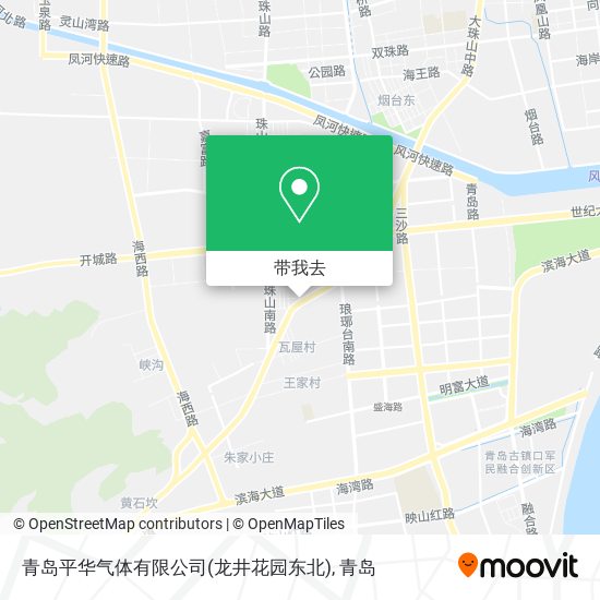 青岛平华气体有限公司(龙井花园东北)地图