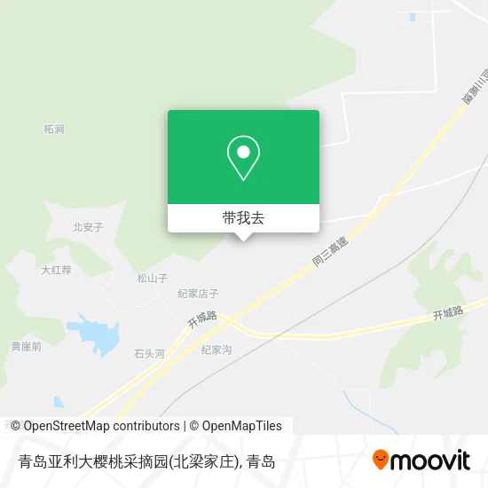 青岛亚利大樱桃采摘园(北梁家庄)地图