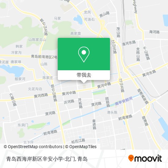 青岛西海岸新区辛安小学-北门地图