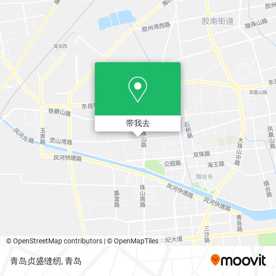 青岛贞盛缝纫地图