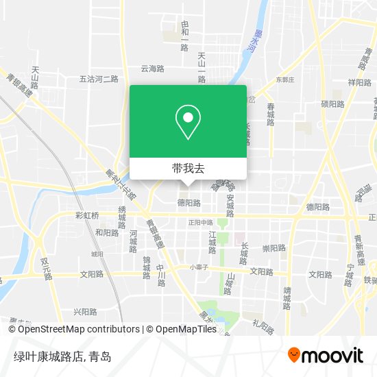 绿叶康城路店地图