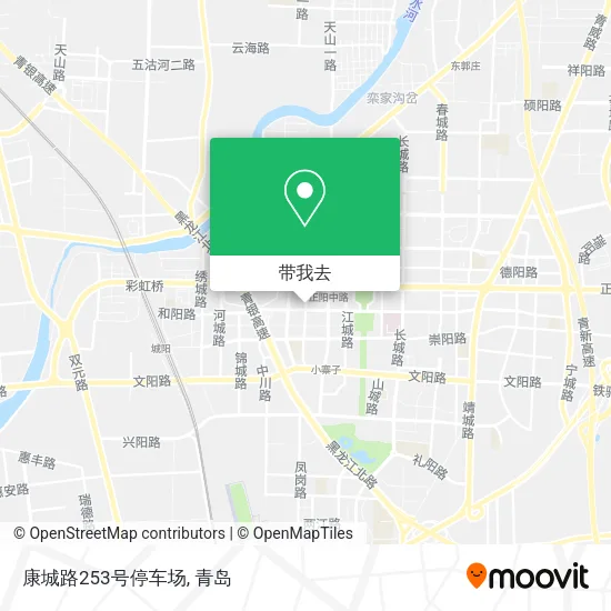康城路253号停车场地图