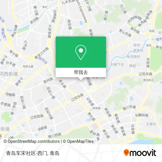 青岛车宋社区-西门地图