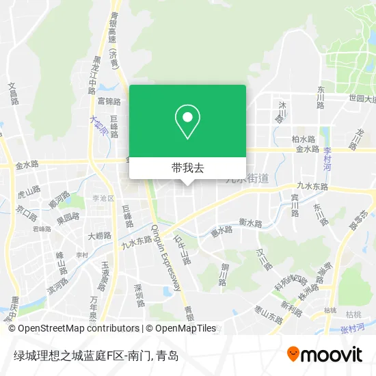 绿城理想之城蓝庭F区-南门地图