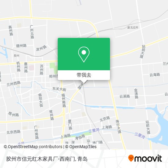 胶州市信元红木家具厂-西南门地图