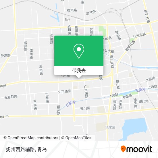 扬州西路辅路地图