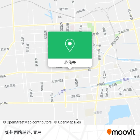 扬州西路辅路地图