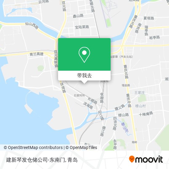 建新琴发仓储公司-东南门地图