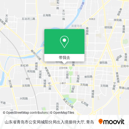 山东省青岛市公安局城阳分局出入境接待大厅地图