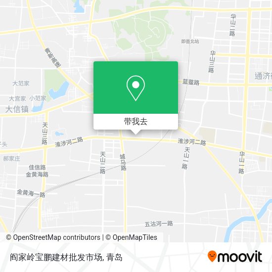阎家岭宝鹏建材批发市场地图