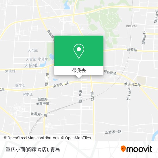 重庆小面(阎家岭店)地图