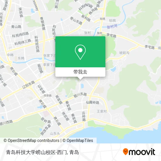 青岛科技大学崂山校区-西门地图