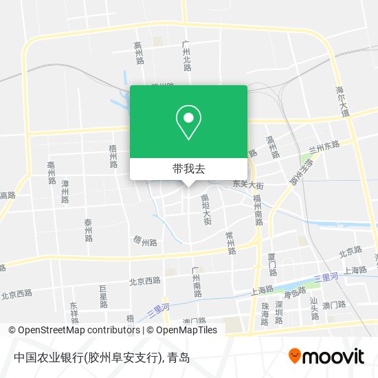 中国农业银行(胶州阜安支行)地图