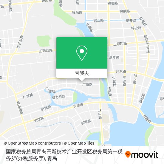 国家税务总局青岛高新技术产业开发区税务局第一税务所(办税服务厅)地图