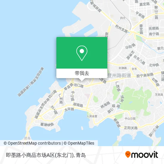 即墨路小商品市场A区(东北门)地图