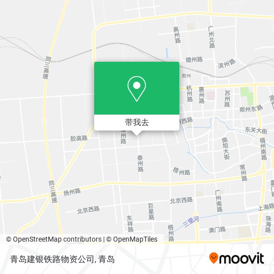 青岛建银铁路物资公司地图