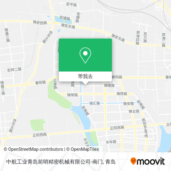 中航工业青岛前哨精密机械有限公司-南门地图