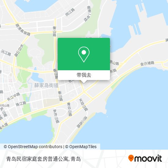 青岛民宿家庭套房普通公寓地图