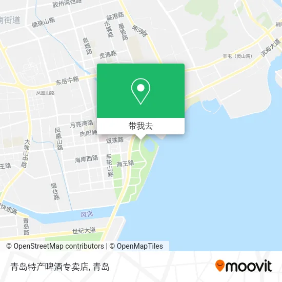 青岛特产啤酒专卖店地图