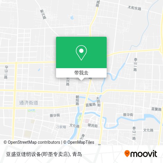 亚盛亚缝纫设备(即墨专卖店)地图