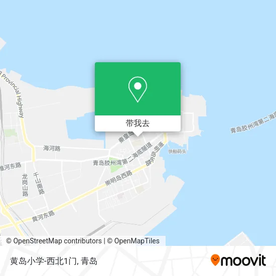黄岛小学-西北1门地图