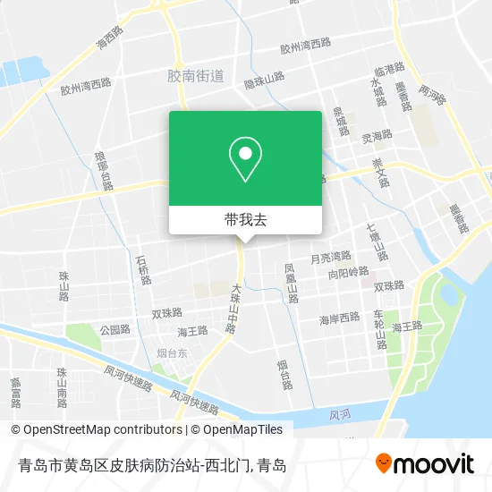 青岛市黄岛区皮肤病防治站-西北门地图