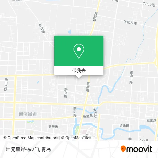 坤元里岸-东2门地图