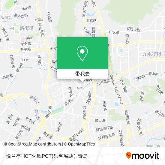 悦兰亭HOT火锅POT(乐客城店)地图