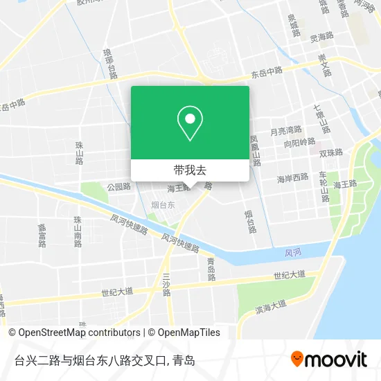 台兴二路与烟台东八路交叉口地图
