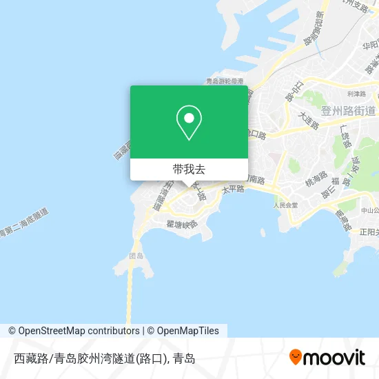 西藏路/青岛胶州湾隧道(路口)地图