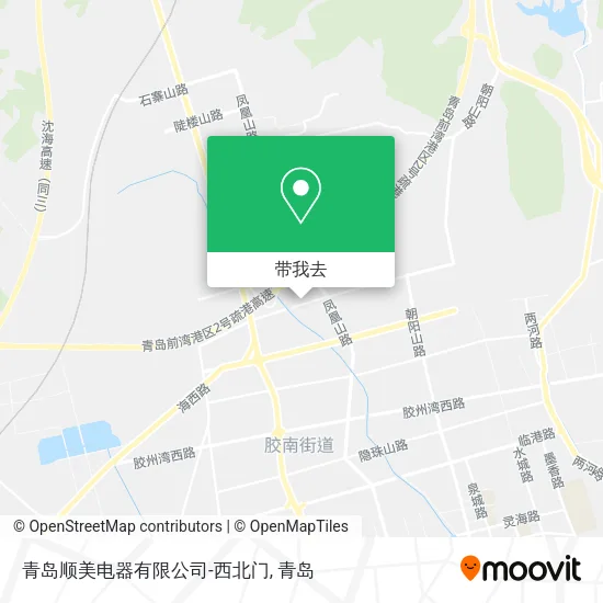 青岛顺美电器有限公司-西北门地图