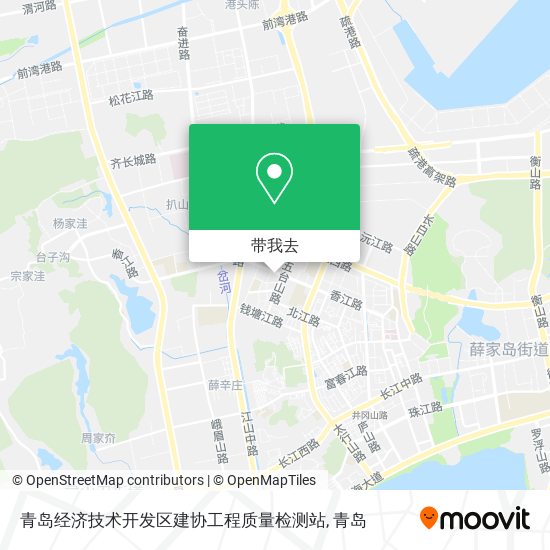 青岛经济技术开发区建协工程质量检测站地图