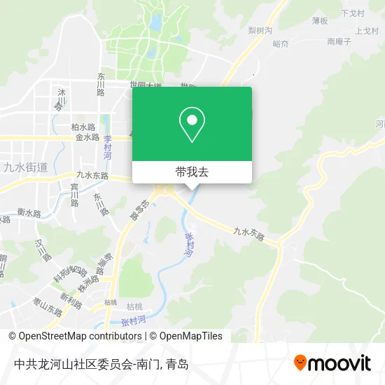 中共龙河山社区委员会-南门地图