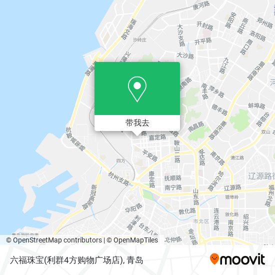 六福珠宝(利群4方购物广场店)地图