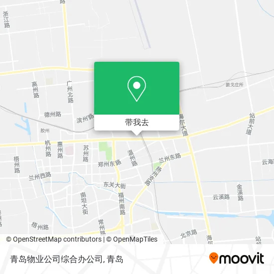 青岛物业公司综合办公司地图