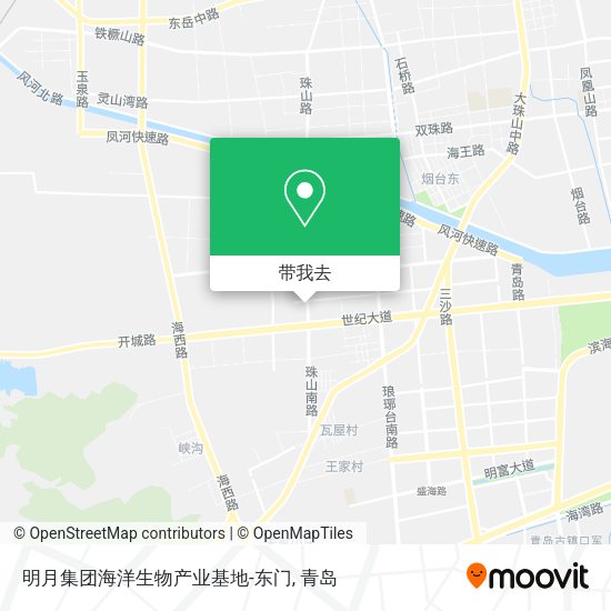 明月集团海洋生物产业基地-东门地图