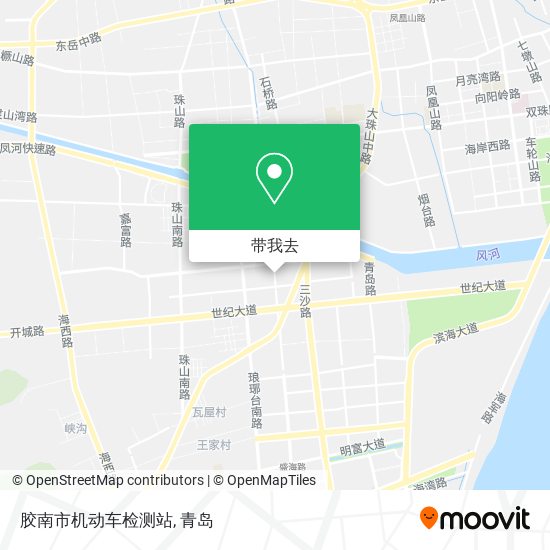 胶南市机动车检测站地图