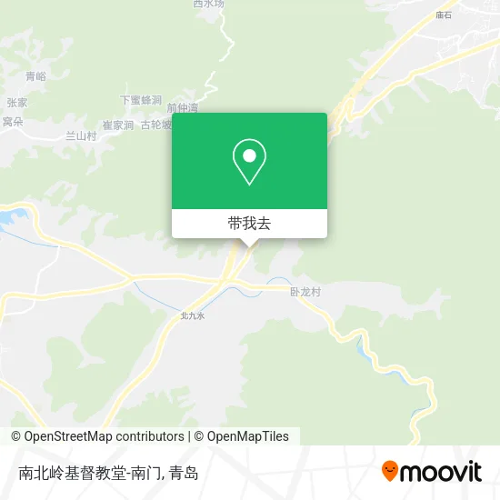 南北岭基督教堂-南门地图