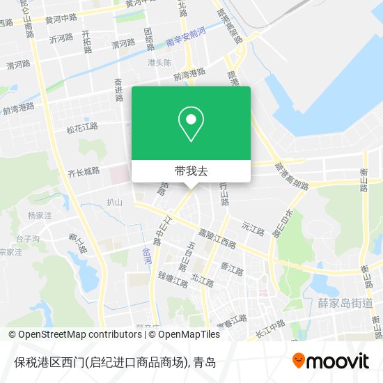 保税港区西门(启纪进口商品商场)地图