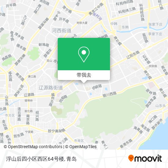 浮山后四小区西区64号楼地图