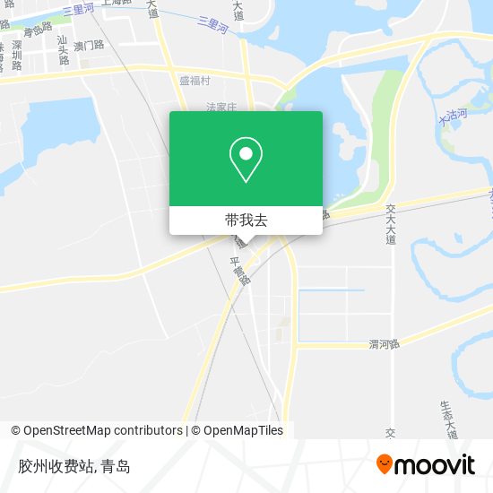 胶州收费站地图