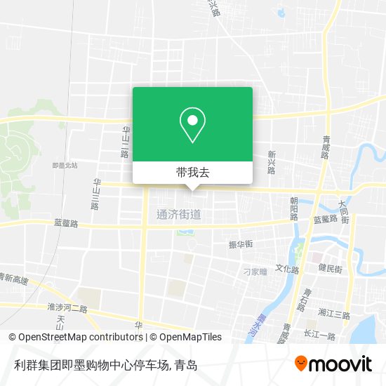 利群集团即墨购物中心停车场地图