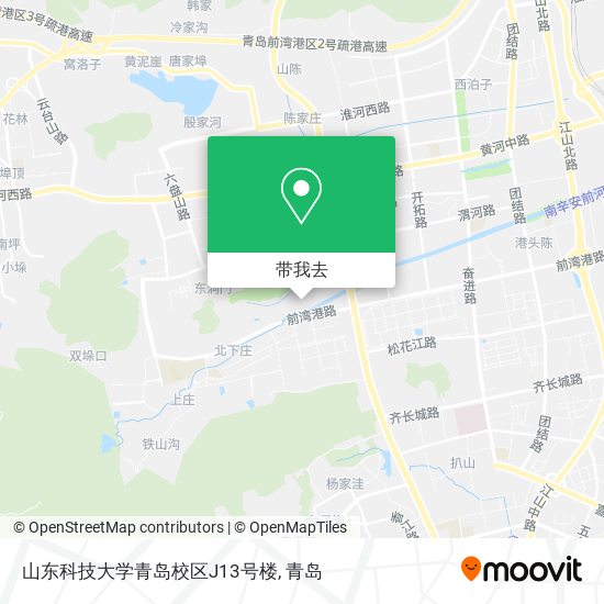 山东科技大学青岛校区J13号楼地图