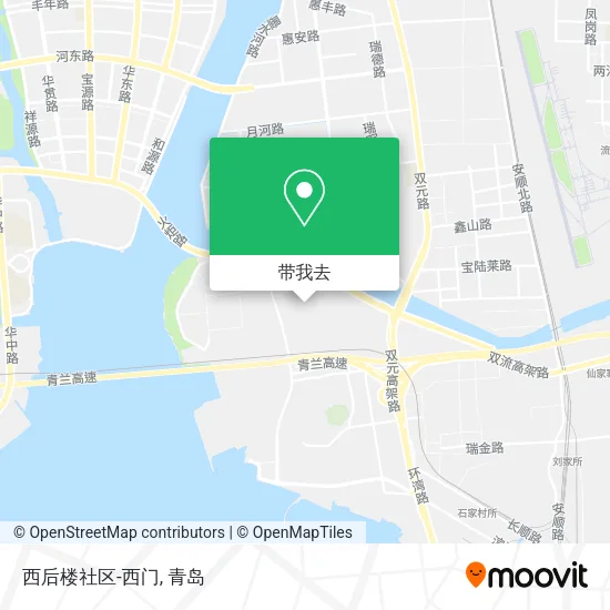 西后楼社区-西门地图